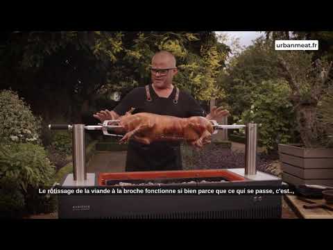 Barbecue haut de gamme au charbon EVERDURE HUB + sa Housse Offerte